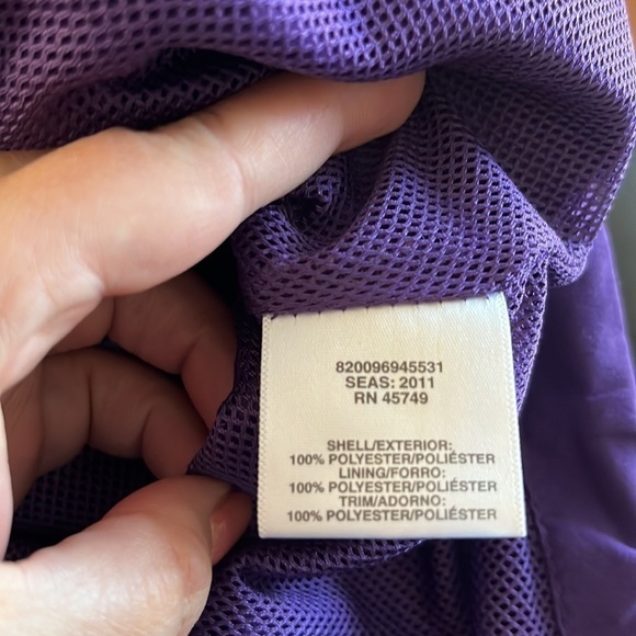 Athletech women’s purple zip up windbreaker jacket Size Large - Picture 9 of 9